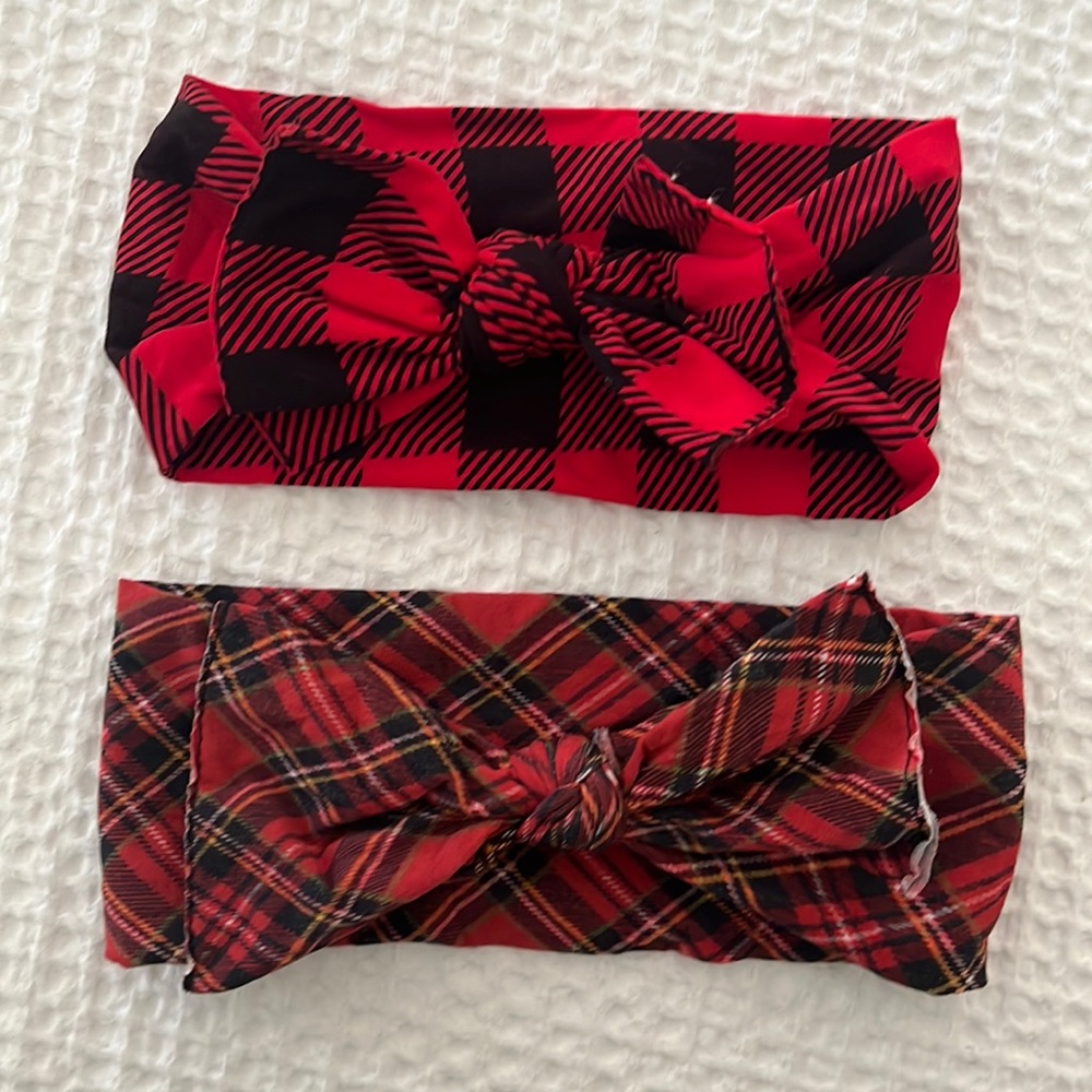 Set of 2 Baby Bling Christmas Bows